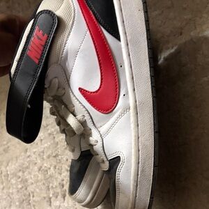 Nike Red and White Shoes